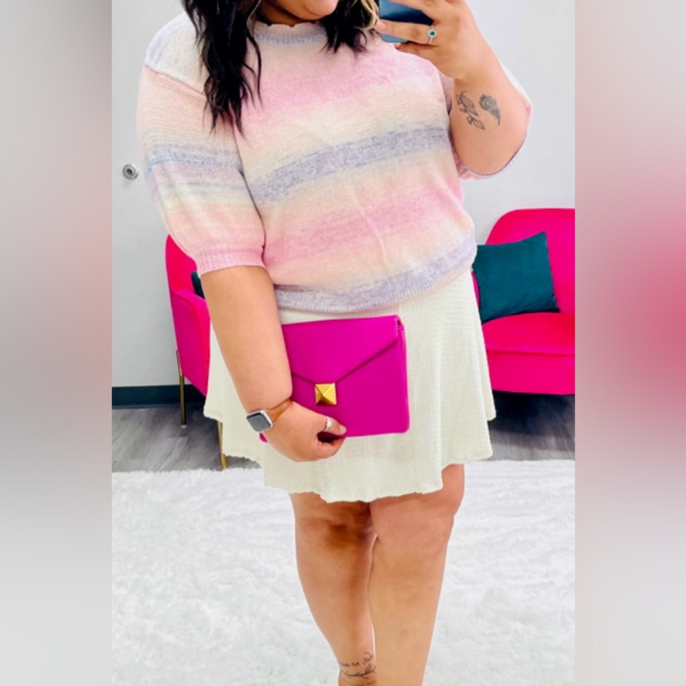 Rainbow Ombré Sweater Size:XL Brand Bibi